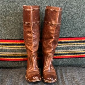 Frye Jane Redwood Leather Boots
